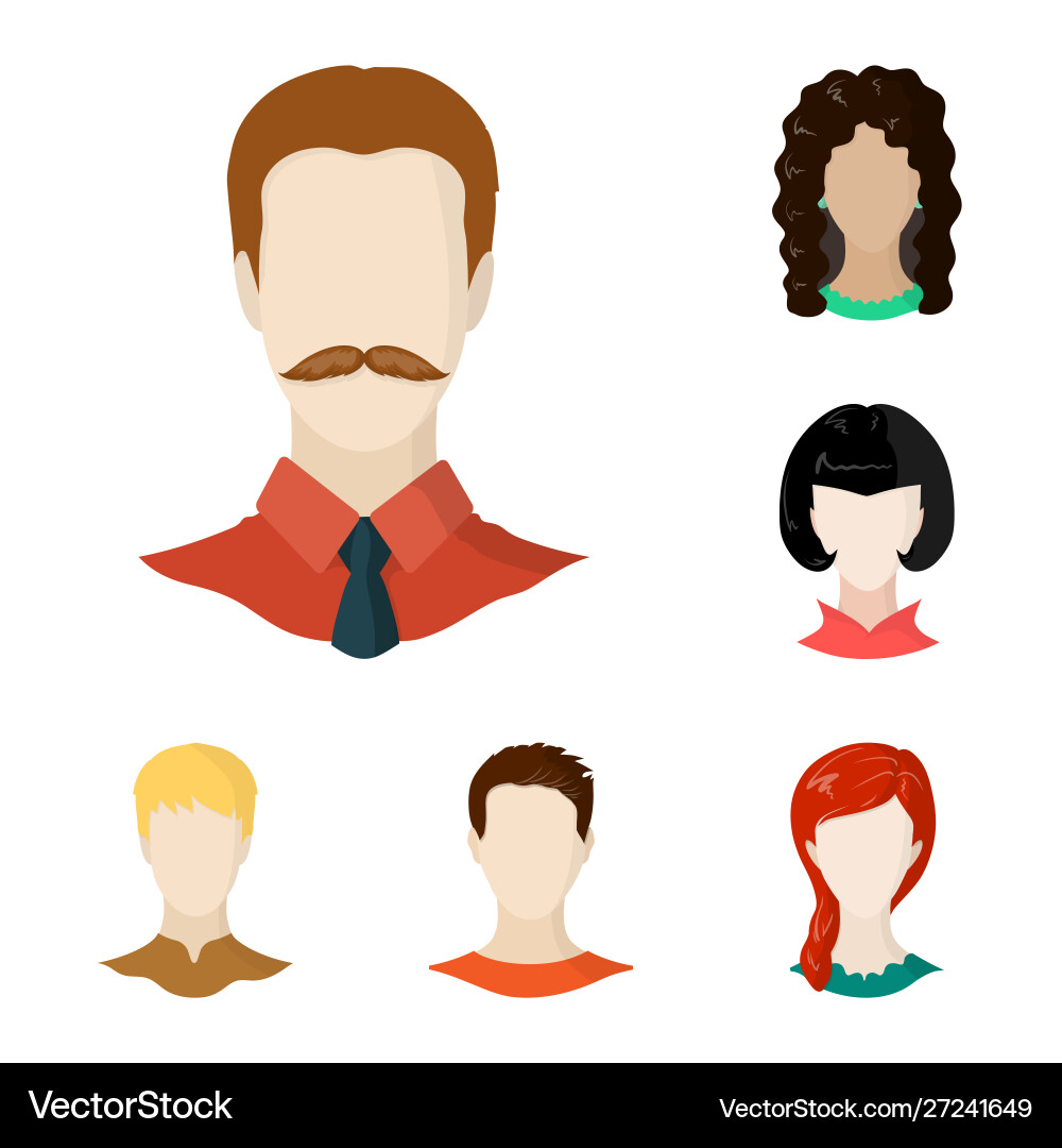 Isolated object avatar and dummy sign set Isolated object avatar and dummy sign set vector image