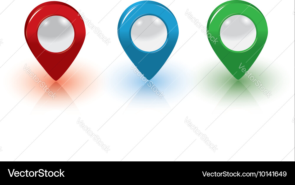 Map pointers Vector Image