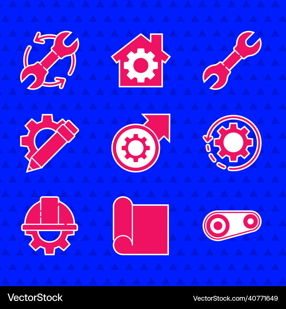 Set gear and arrows as workflow process graphing Set gear and arrows as workflow process graphing vector image
