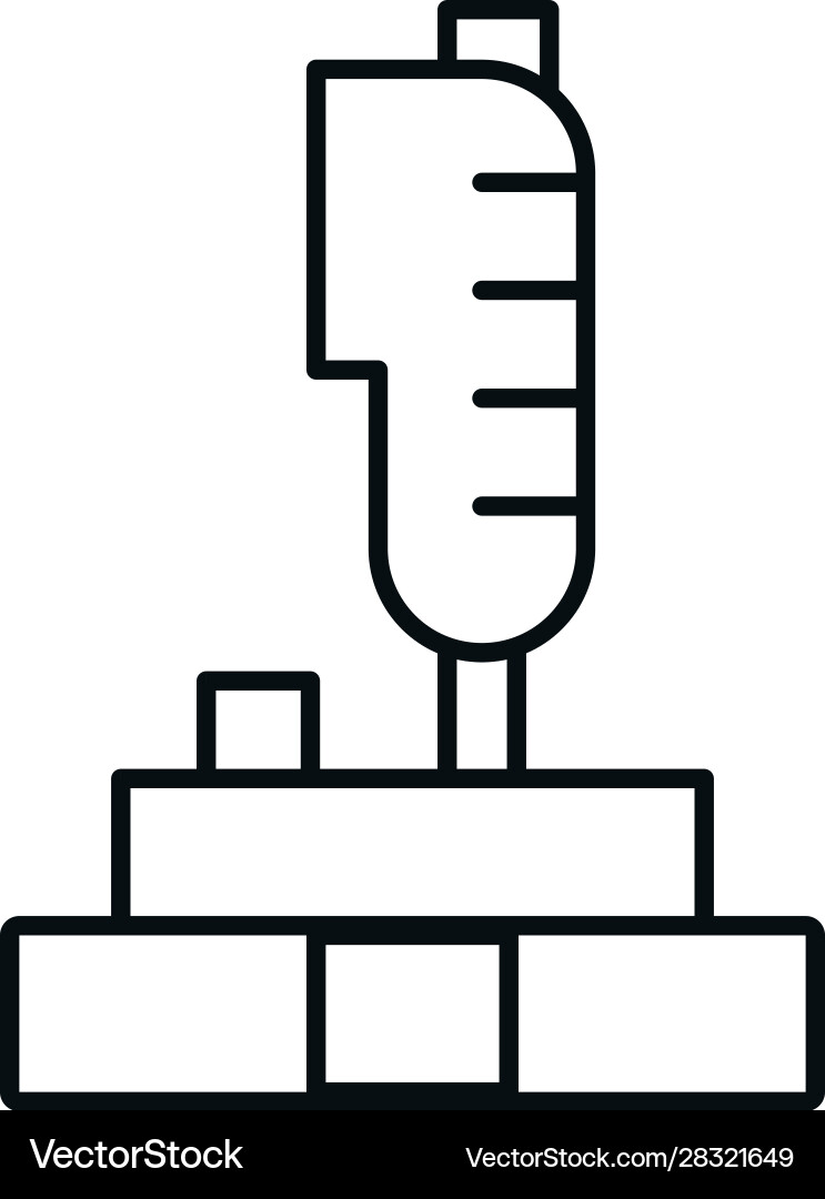 Video game joystick control handle icon Vector Image