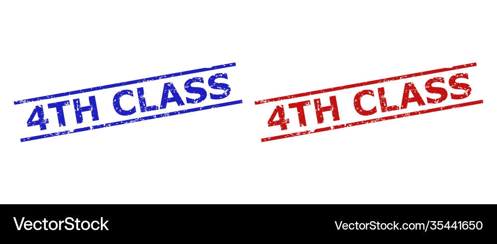 4th class stamps with rubber surface and parallel vector image