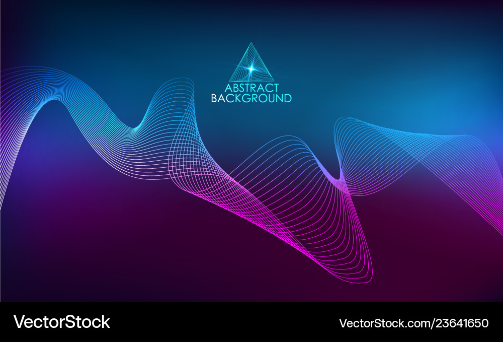 Abstract Amplitude Wave Background vector image