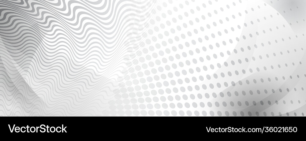 Abstract background curves and halftone dots Vector Image