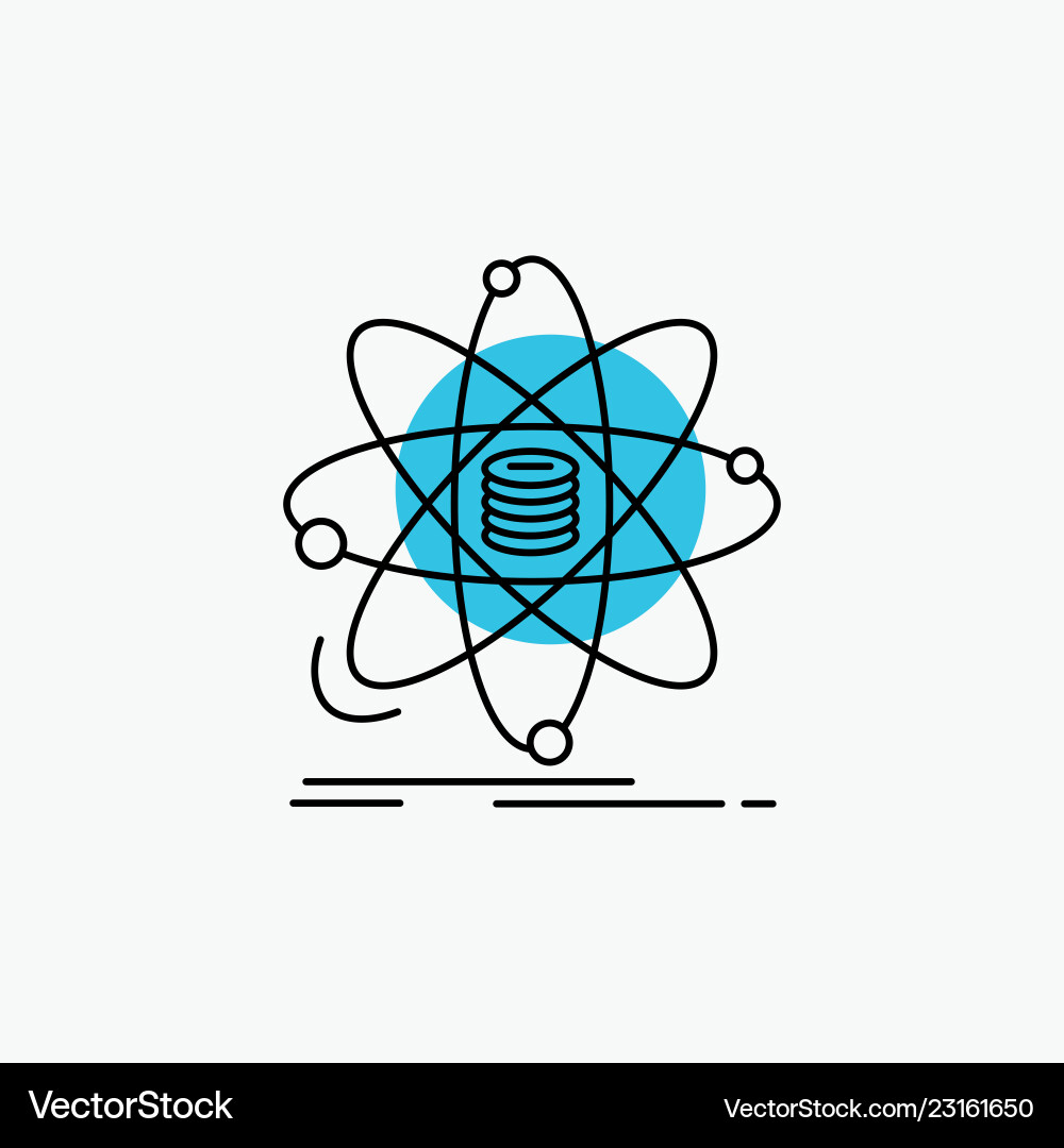 Analysis data information research science line Vector Image