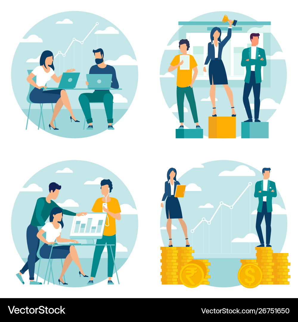Business Workflow & Team Concepts vector image