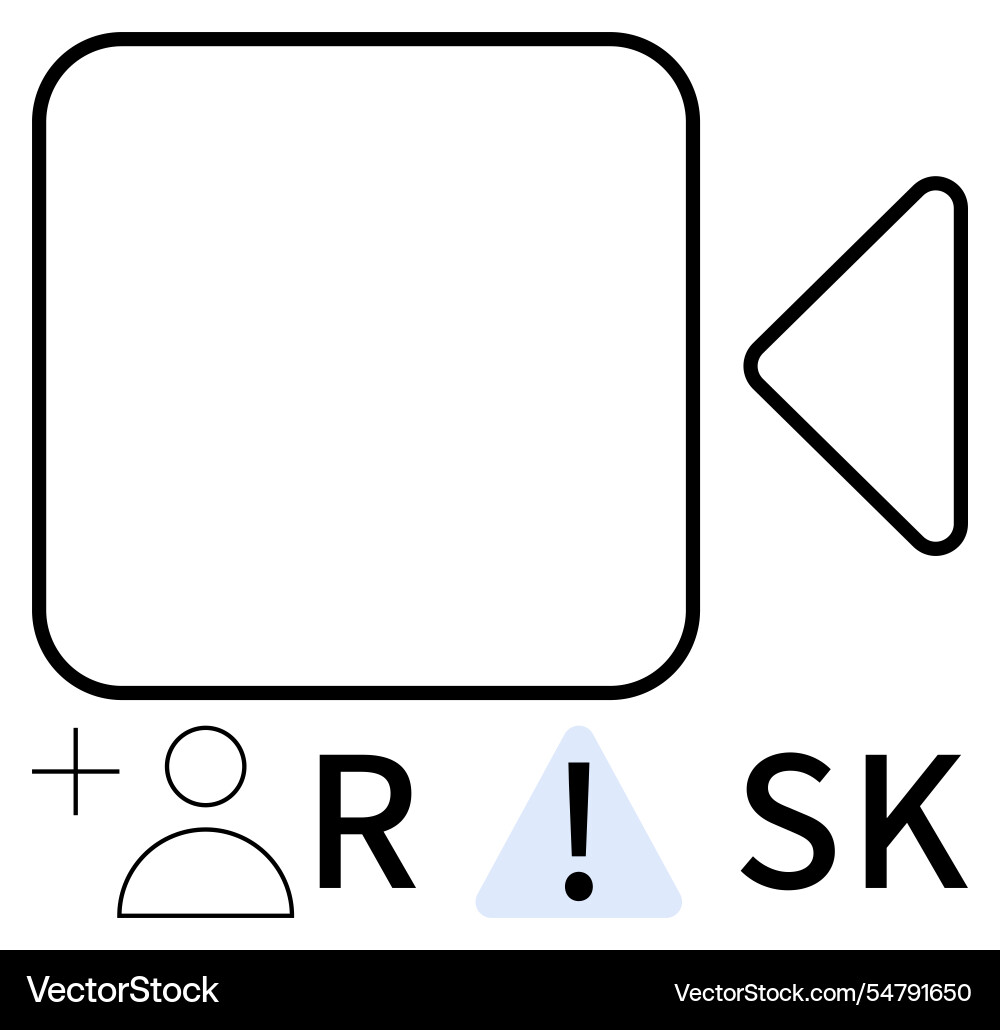Camera icon with visual elements representing user Camera icon with visual elements representing user vector image