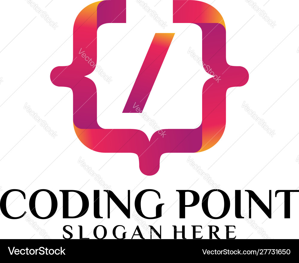 Coding point Coding point vector image