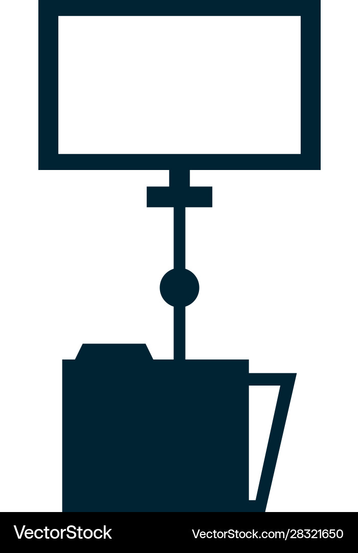 Computer desktop with folder file Computer desktop with folder file vector image