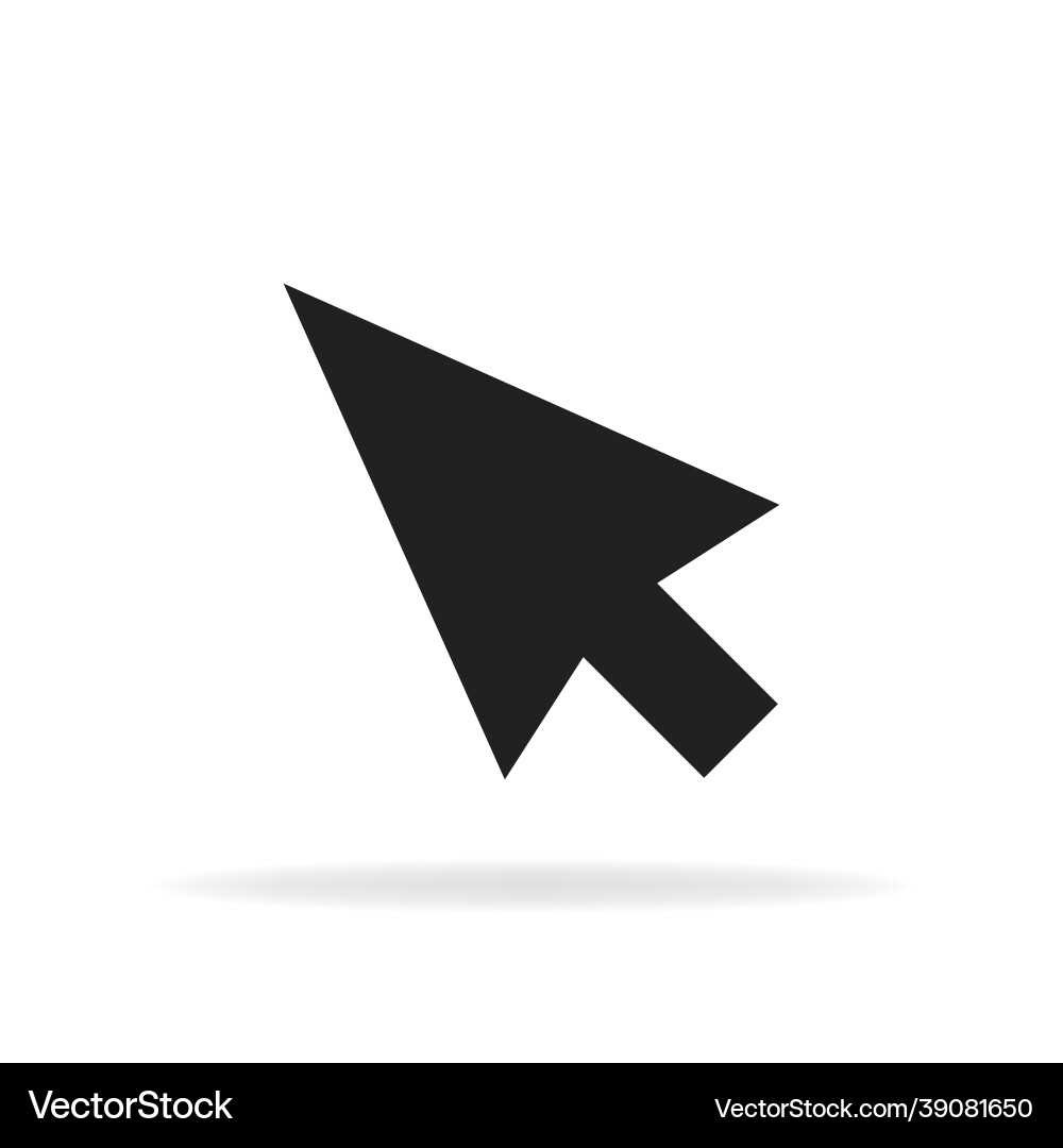 Computer Maus klicken Cursor grau Pfeil-Symbol Computer Maus klicken Cursor grau Pfeil-Symbol vektorbild