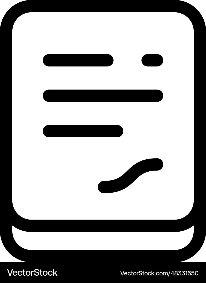 Document signed icon Vector Image