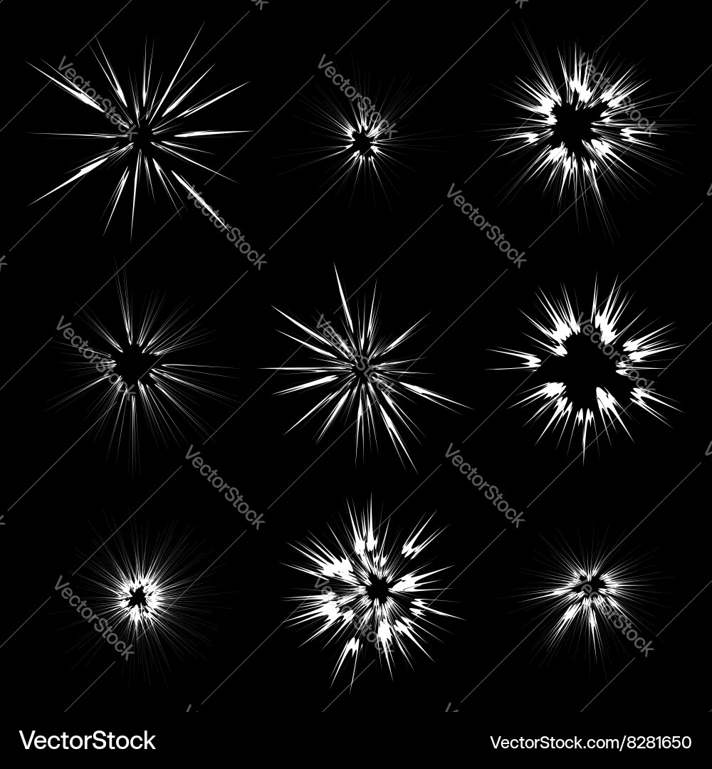 Dynamic Flash Explosion Vector Image