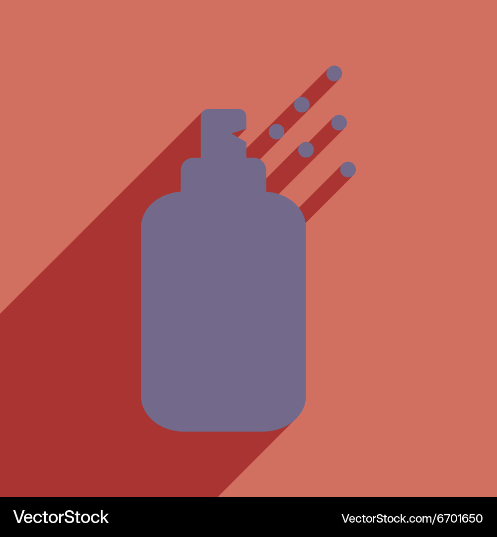 Flat with shadow icon and mobile application vector image