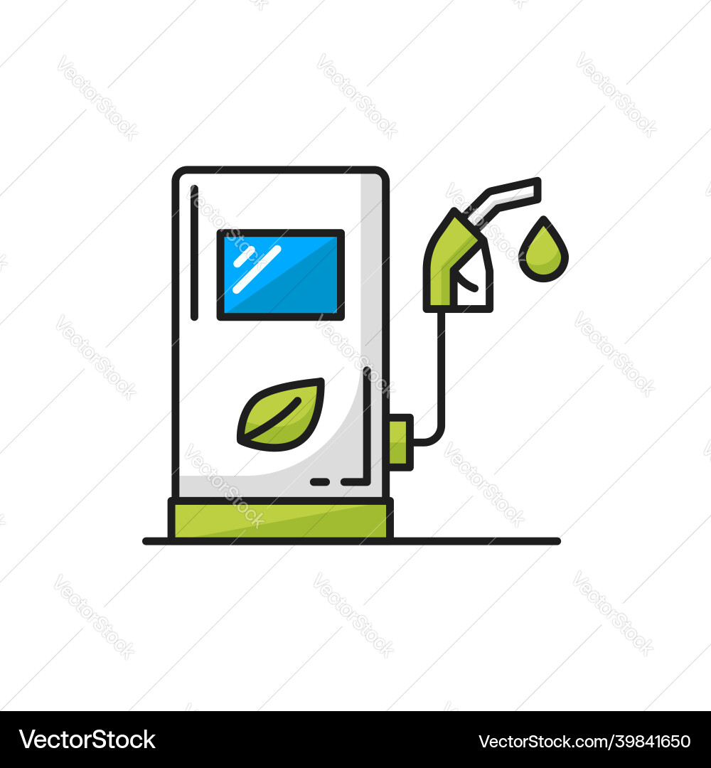 Grüne Biokraftstoff-Brenndüse und Kabinenlinie Icon Grüne Biokraftstoff-Brenndüse und Kabinenlinie Icon vektorbild