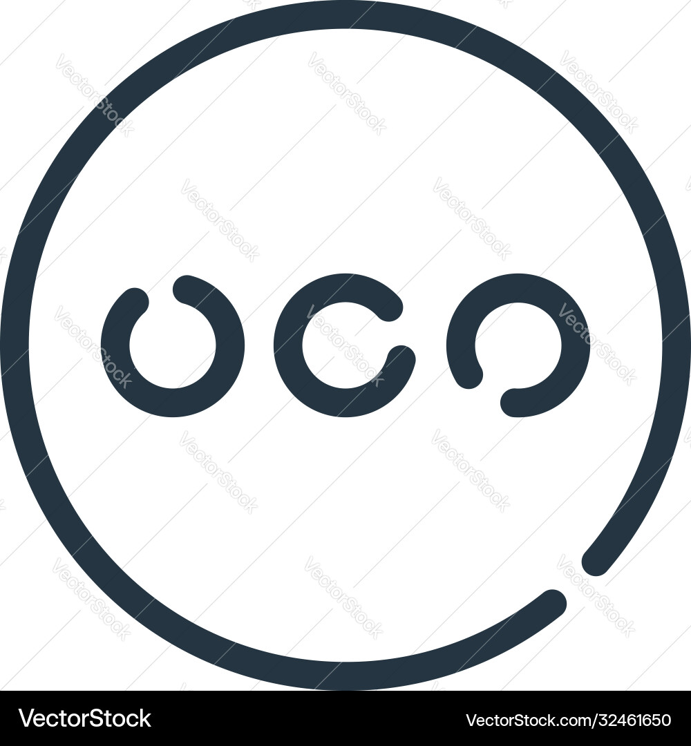 More icon editable stroke linear symbol More icon editable stroke linear symbol vector image