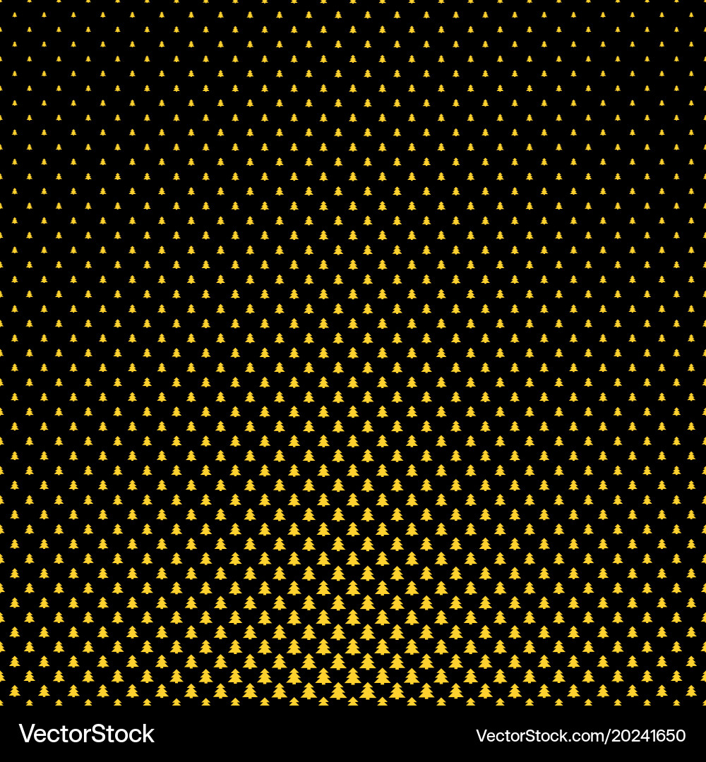 Repeating geometrical xmas tree pattern vector image