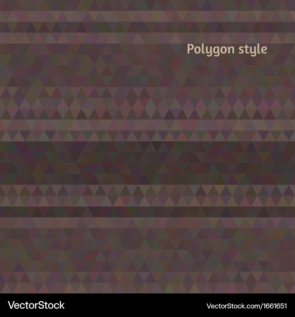 Abstract background polygon mosaic style dark Vector Image