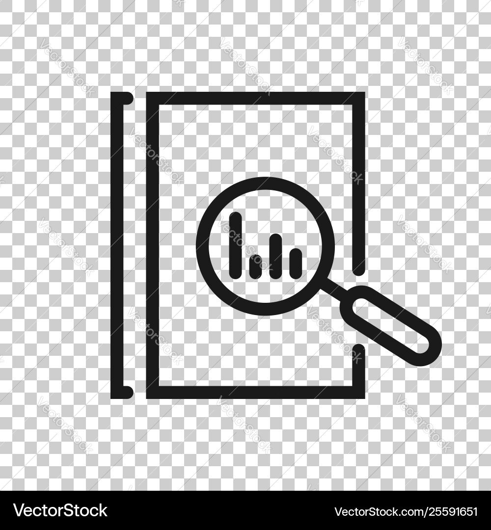 Audit document icon in transparent style result Audit document icon in transparent style result vector image