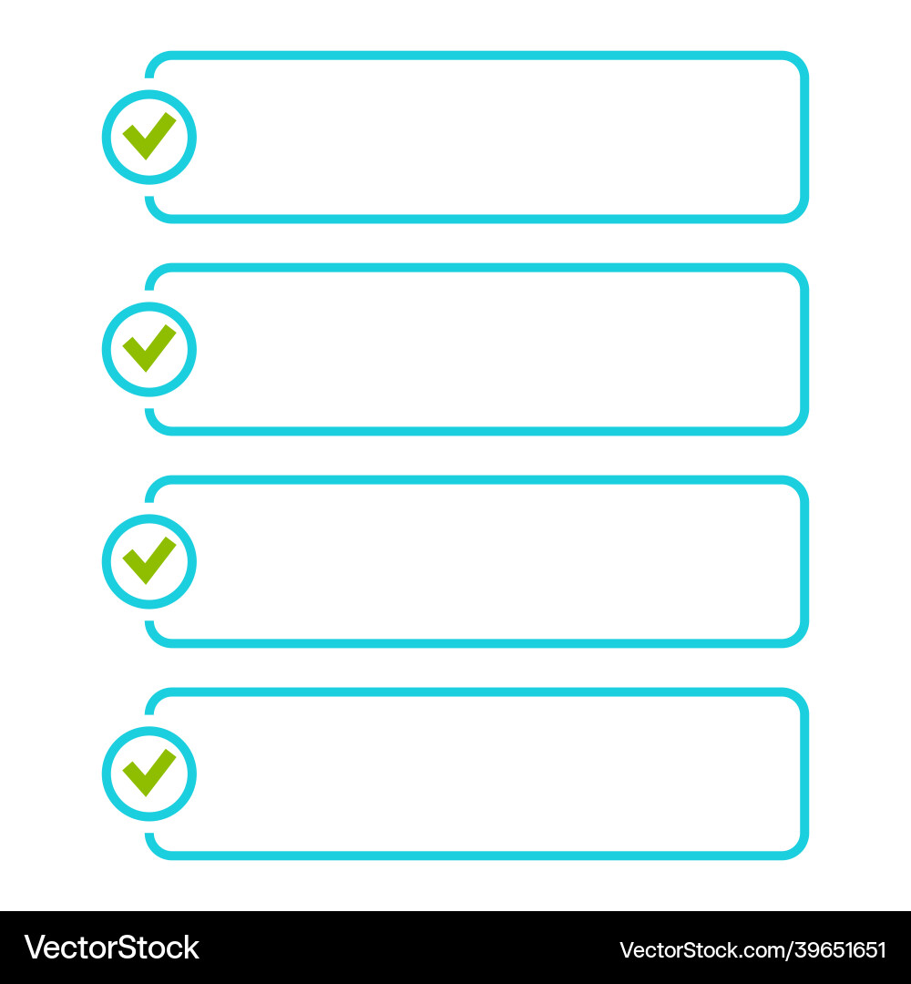 Checklist Task List vector image