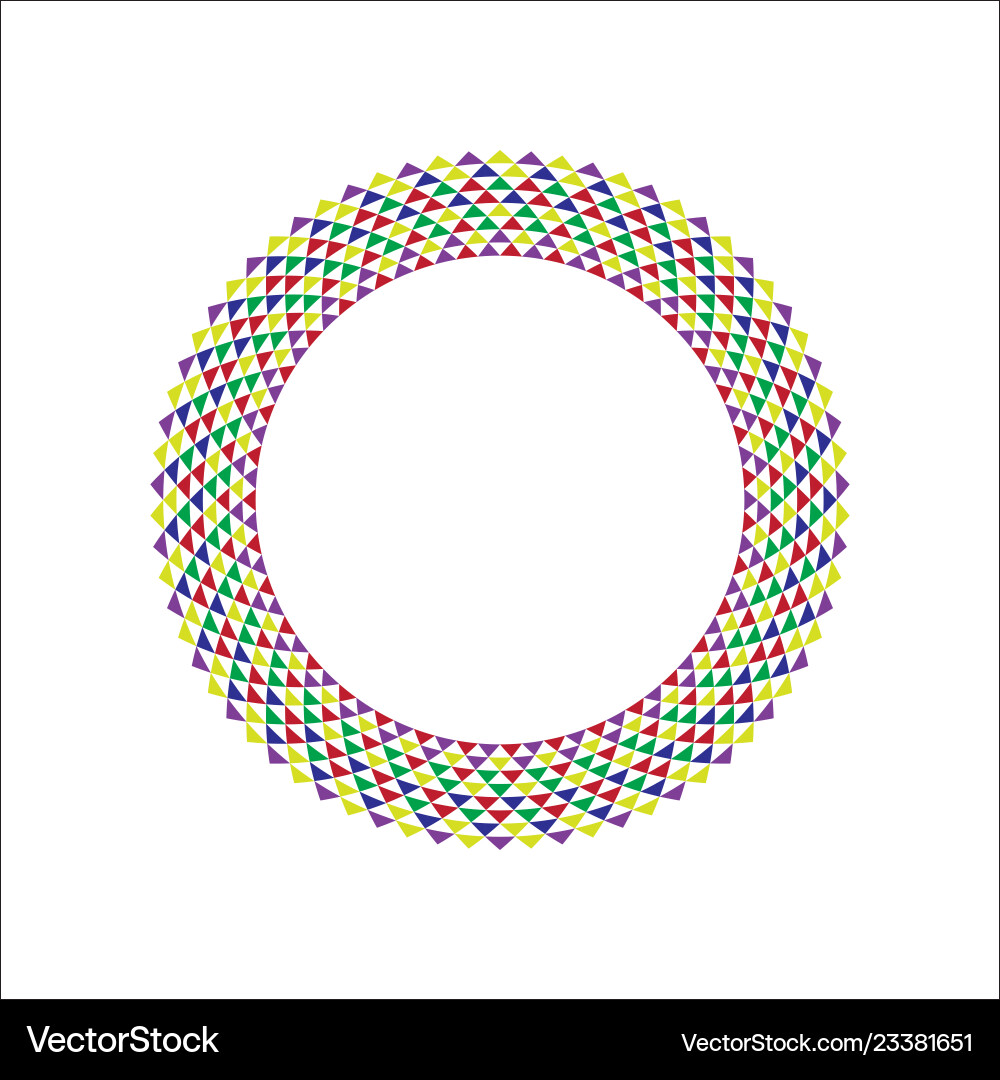 Circular fractal design element Circular fractal design element vector image