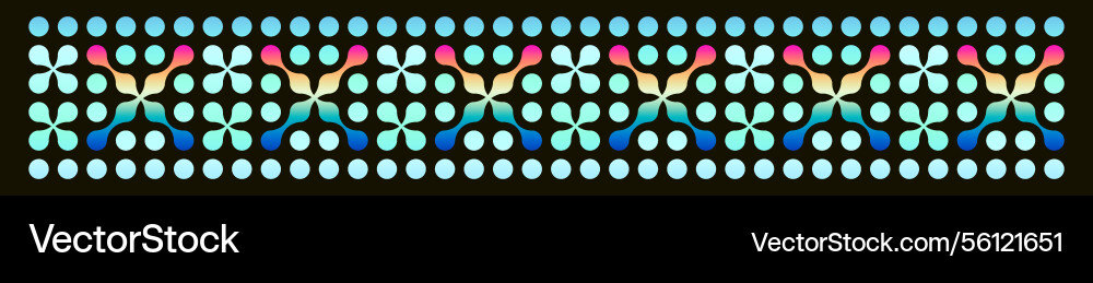 Colorful circular connect pattern with metaball Colorful circular connect pattern with metaball vector image