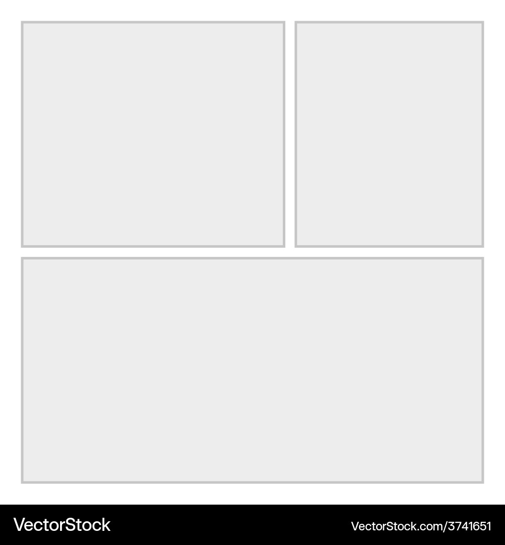 Comics blank layout template background – Royalty-Free Vector | VectorStock