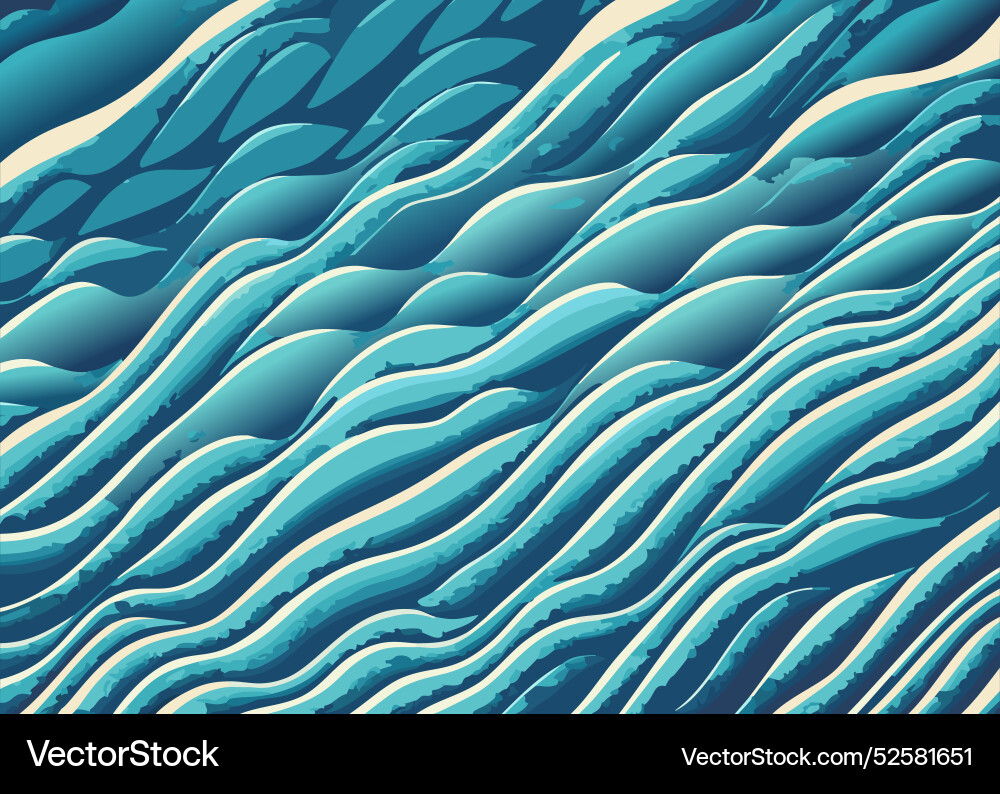 Seamless pattern with abstract waves in blue Seamless pattern with abstract waves in blue vector image