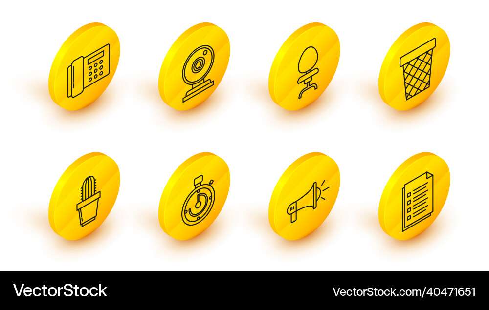 Set line file document megaphone briefcase Set line file document megaphone briefcase vector image