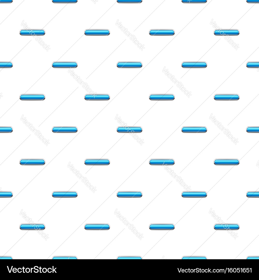 Sky blue rectangular button pattern vector image
