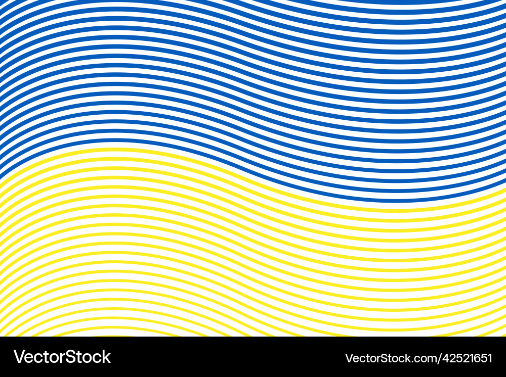 Ukrainian flag background with dynamic line style Ukrainian flag background with dynamic line style Vector Image