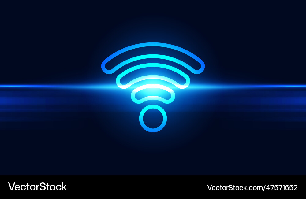 Abstract wifi connection concept Abstract wifi connection concept vector image