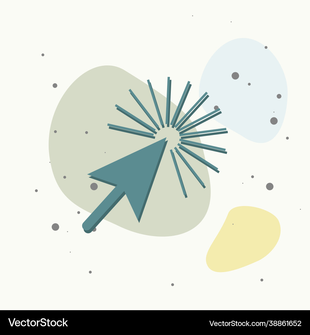 Arrow cursor pointing to point Arrow cursor pointing to point vector image