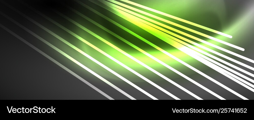 Color light with lines outer space background Vector Image