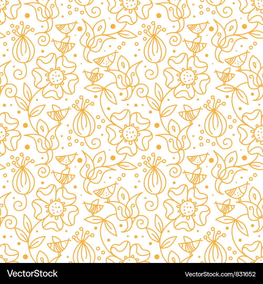 Delicate Floral Pattern with Birds Vector Image