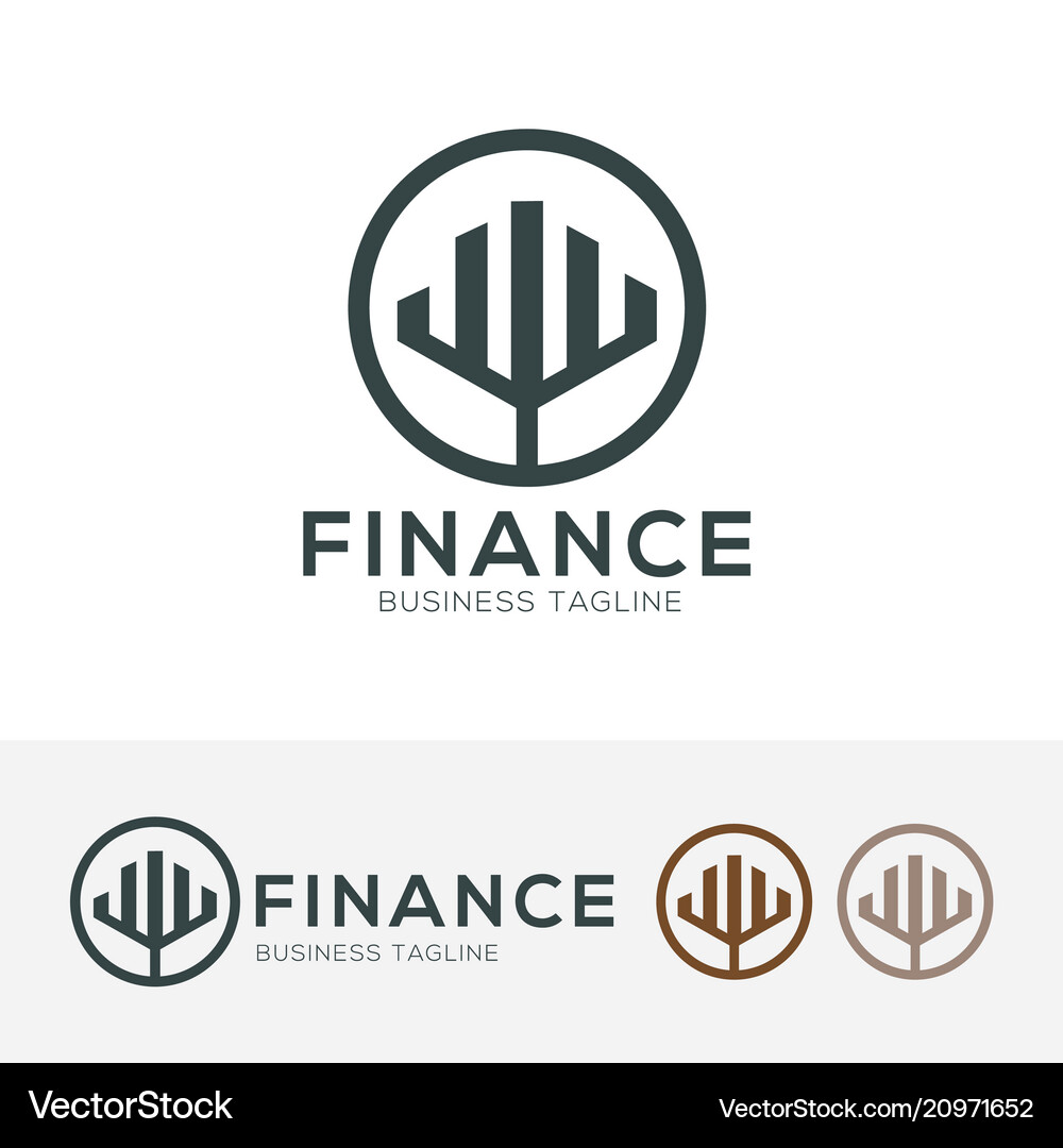 Finanzen Logo Vorlage - Modern & Abstrakt Vektorbild