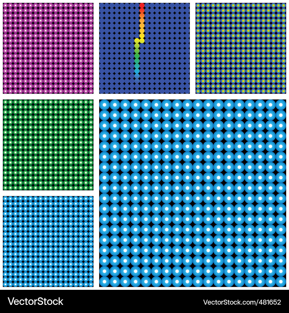 Geometric Dot Patterns Vector Image