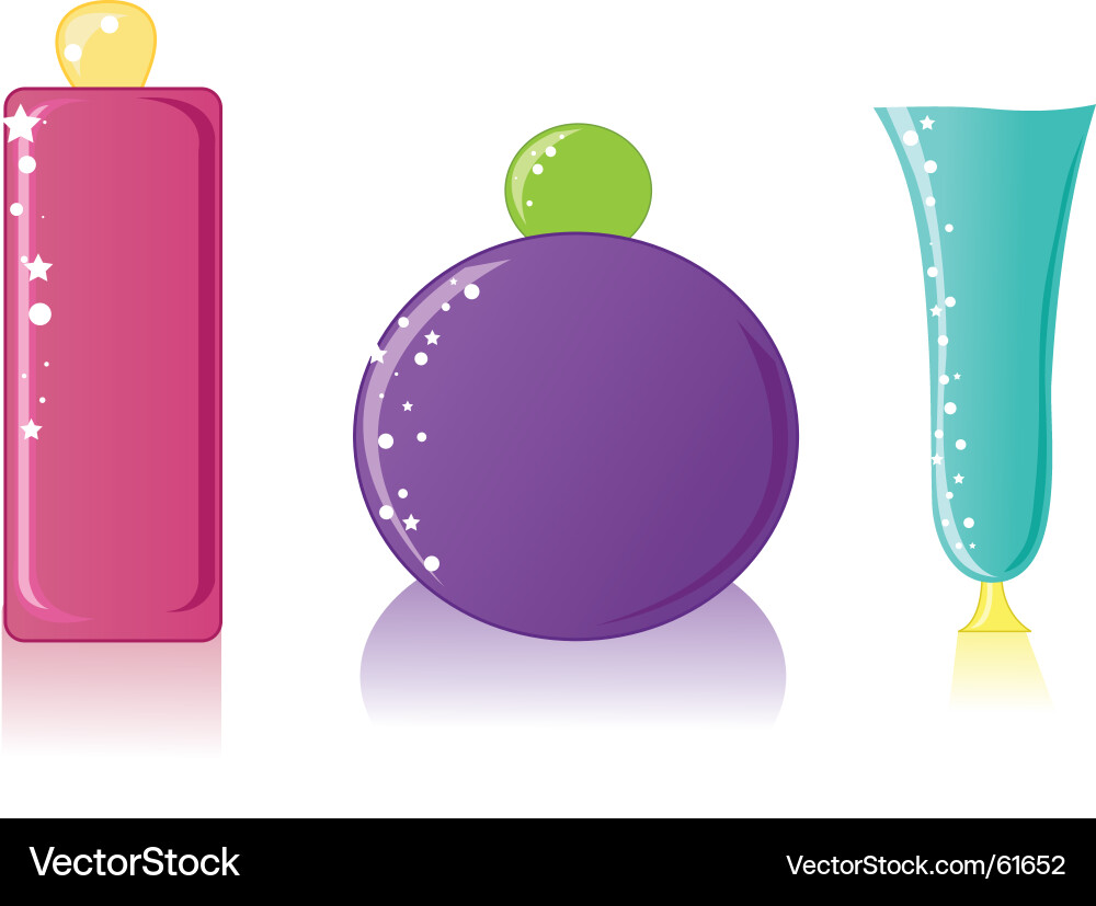 Set of bottles Vector Image
