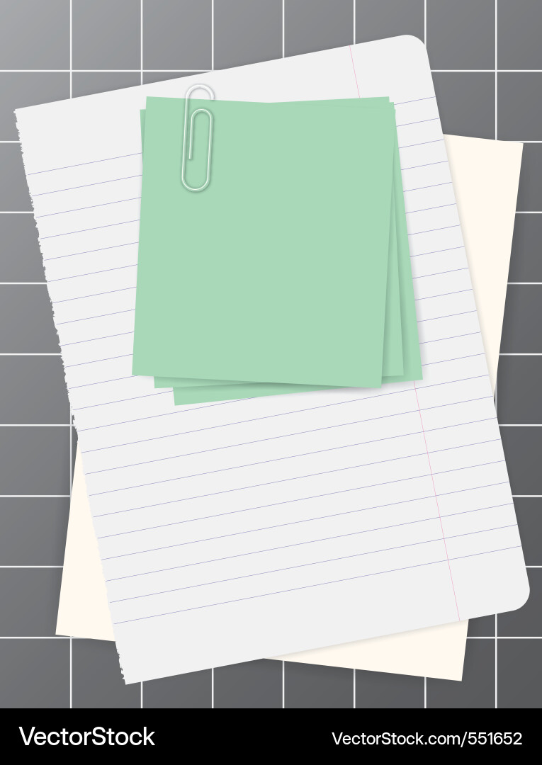 Stack of Paper Sheets vector image