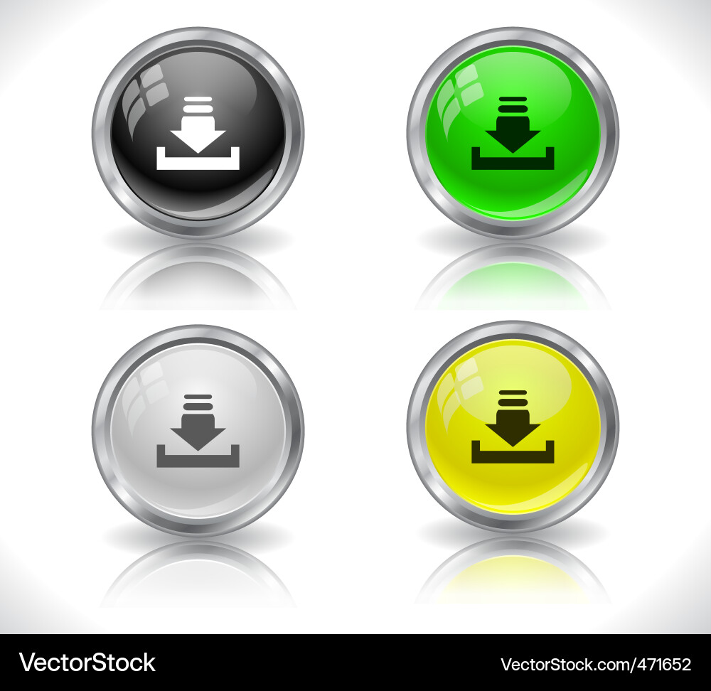 Website buttons vector image