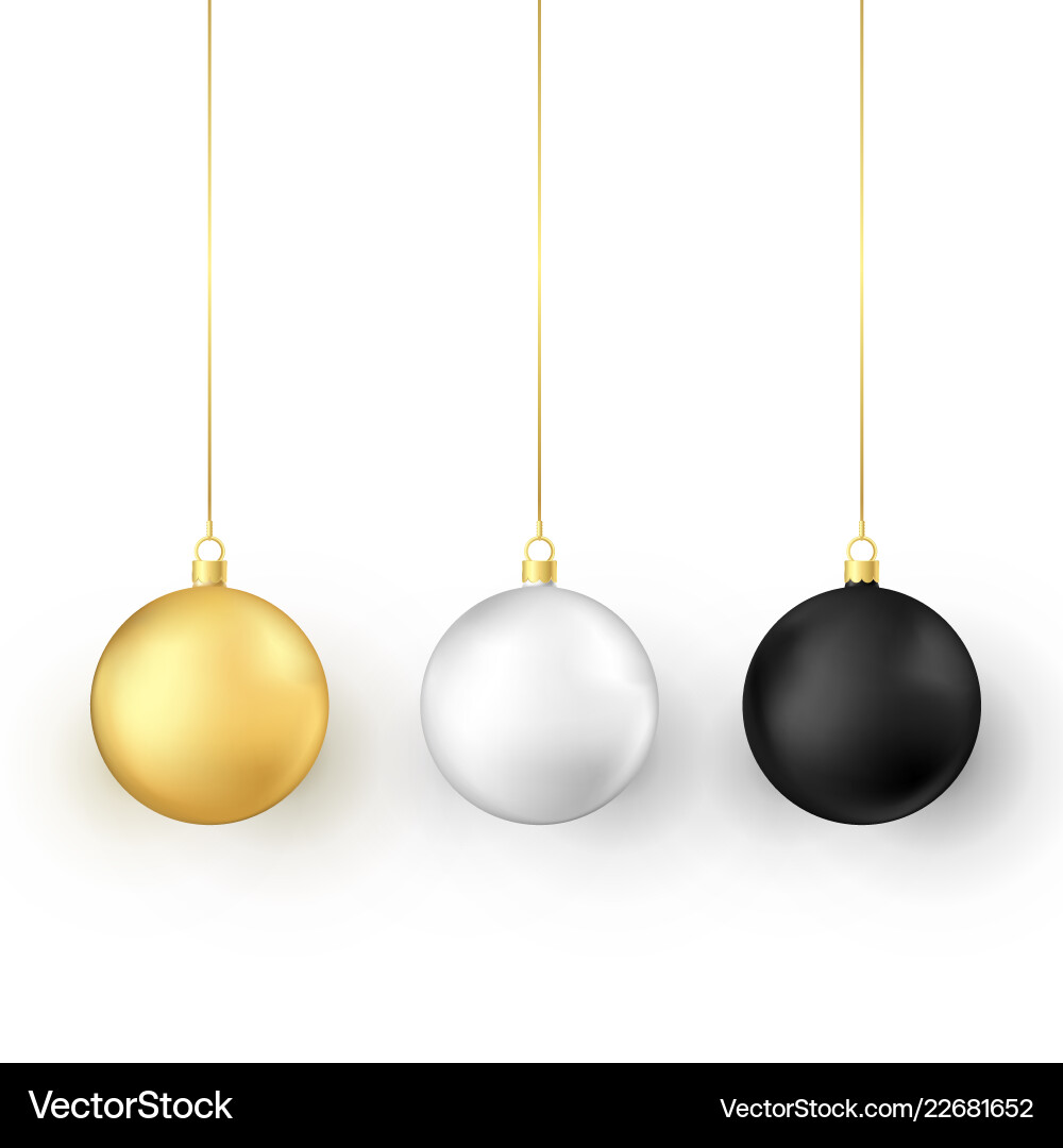 Weihnachtskugeln - Glossy & Fest Vektorbild
