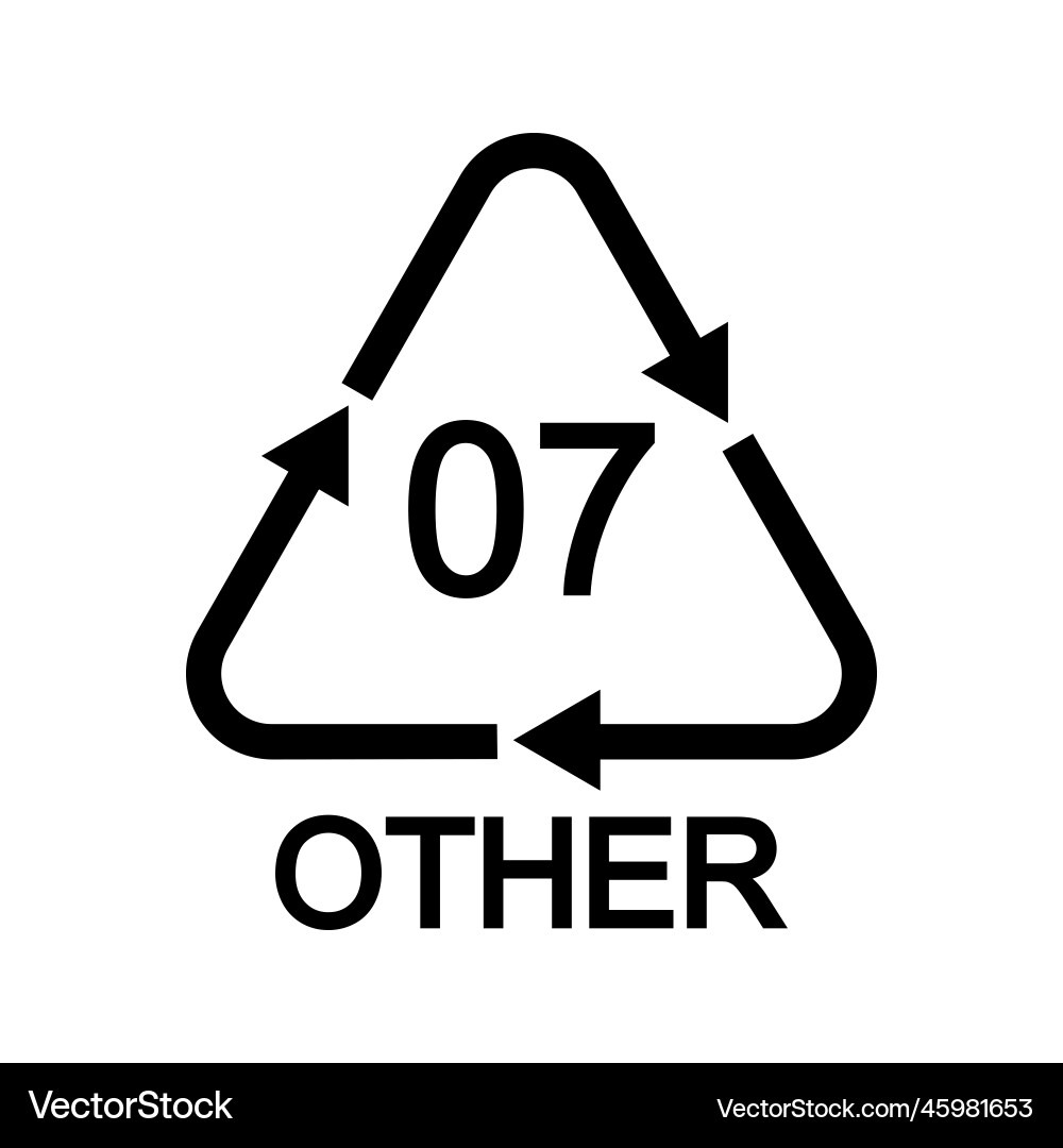 07 other recycling sign in triangular shape 07 other recycling sign in triangular shape vector image