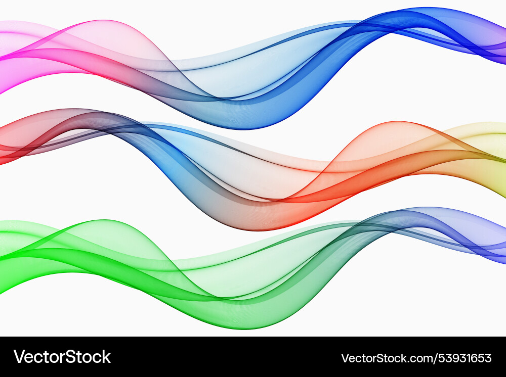 Abstract background design set of waves lines Abstract background design set of waves lines Vector Image