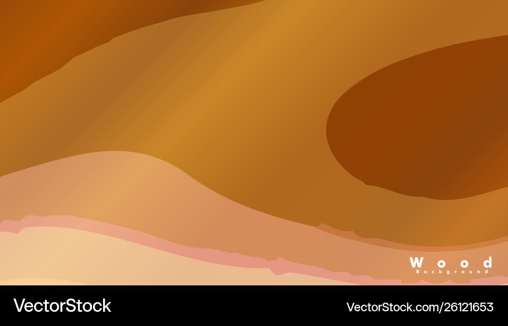 Abstract wave background with wooden patterns Vector Image