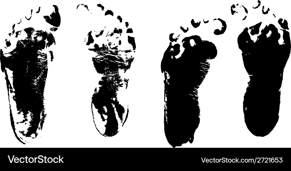 Child footprints footprint Vector Images & Graphics for Commercial