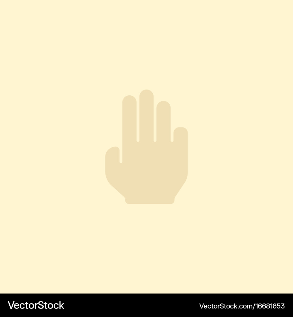 Flat icon three element Vector Image
