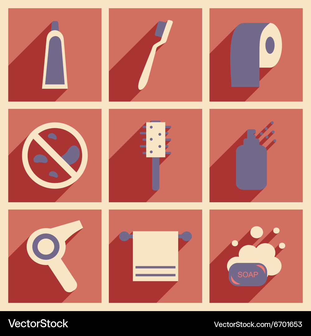 Flat with shadow concept and mobile application Vector Image