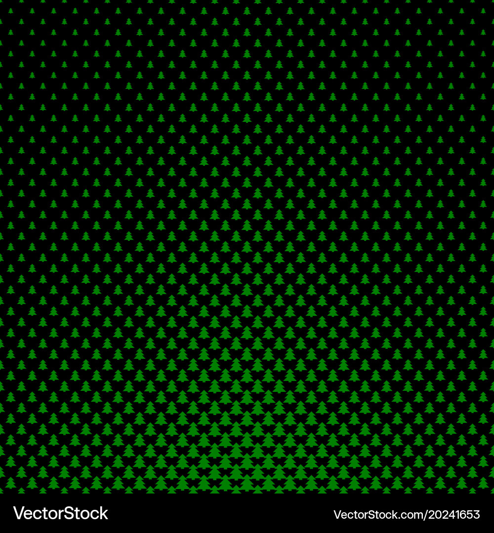 Geometrical pine tree forest pattern background Vector Image