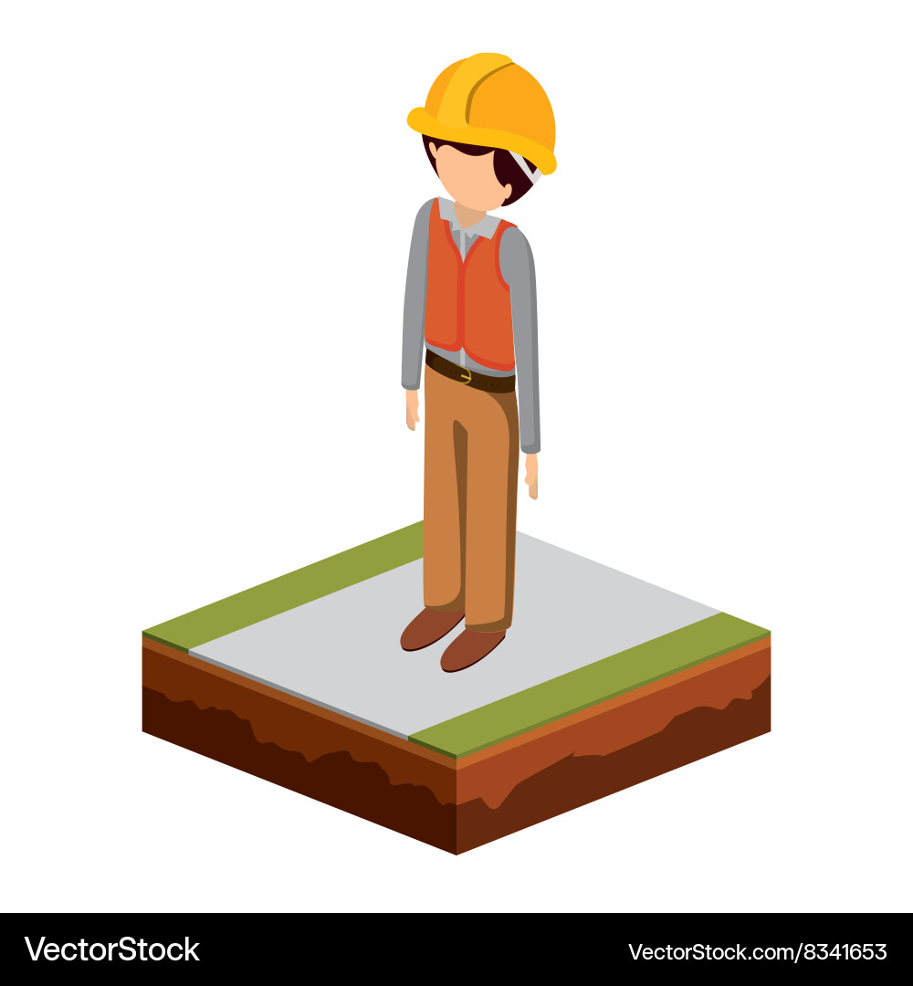 Isometrics builder design Vector Image