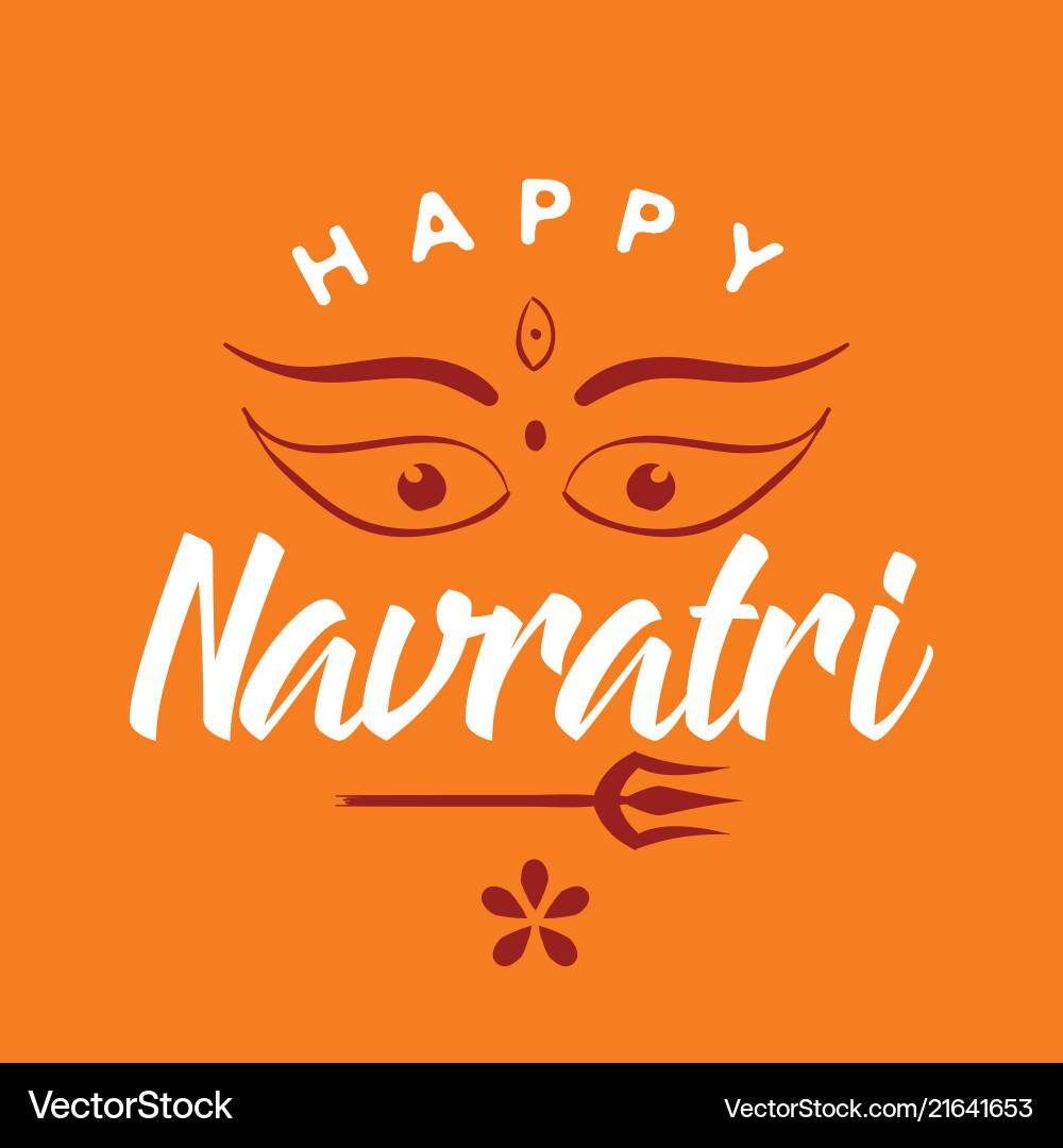 Navratri Festival India Vector Image