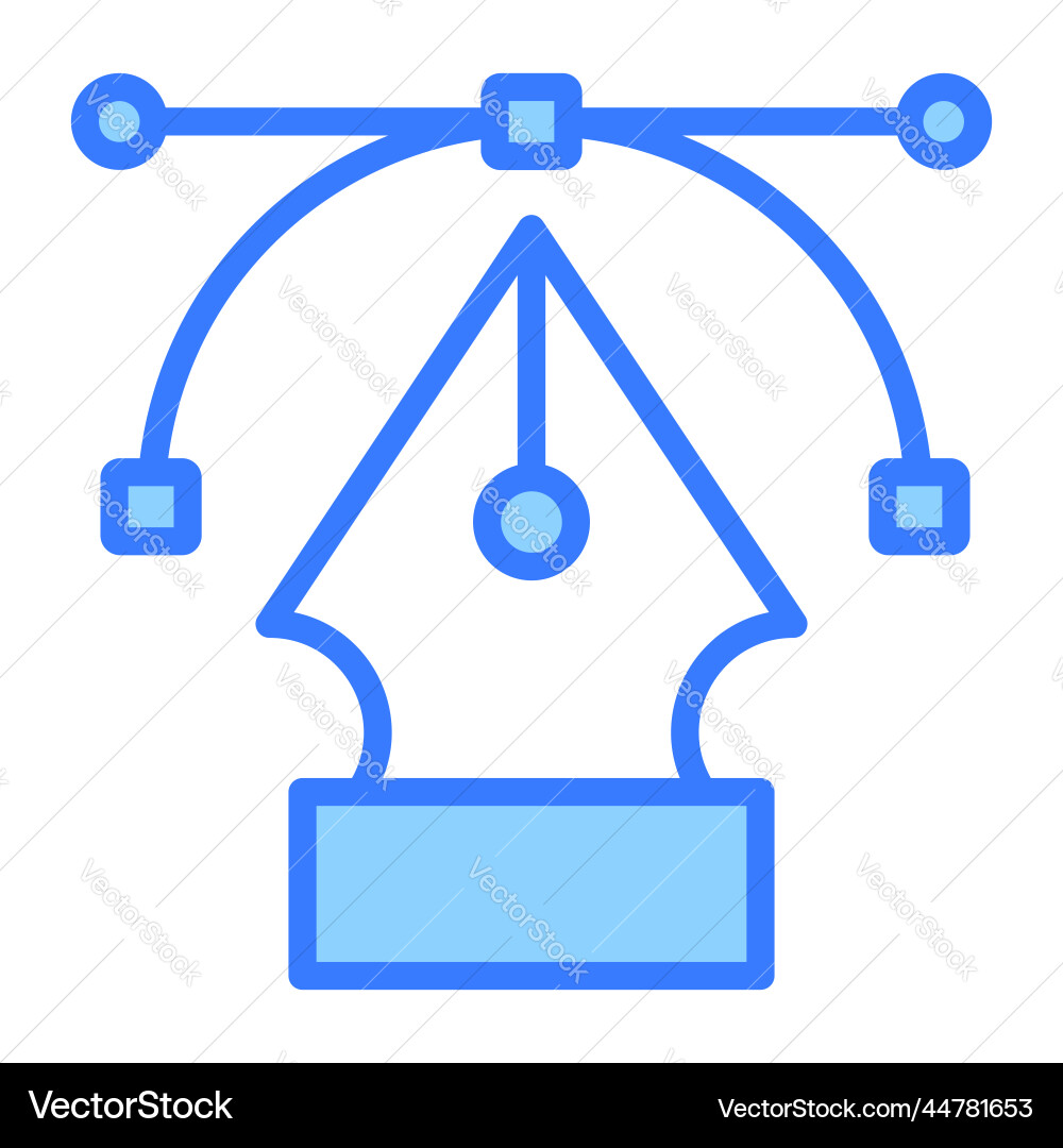 Pen tool icon user interface as a simple sign Vector Image