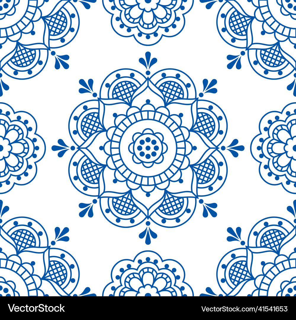 Scandinavian folk art seamless pattern Royalty Free Vector